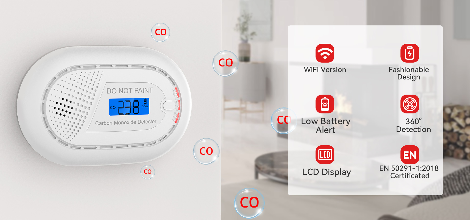 Wifi Carbon Monoxide Detector