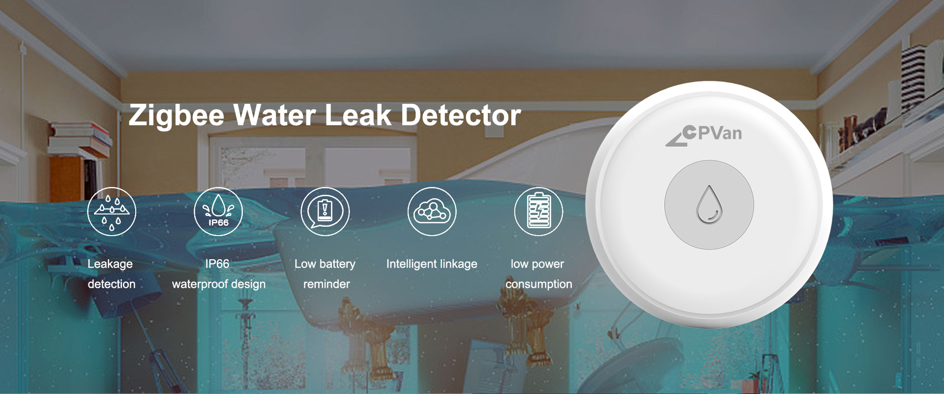 Zigbee Water Leak Sensor