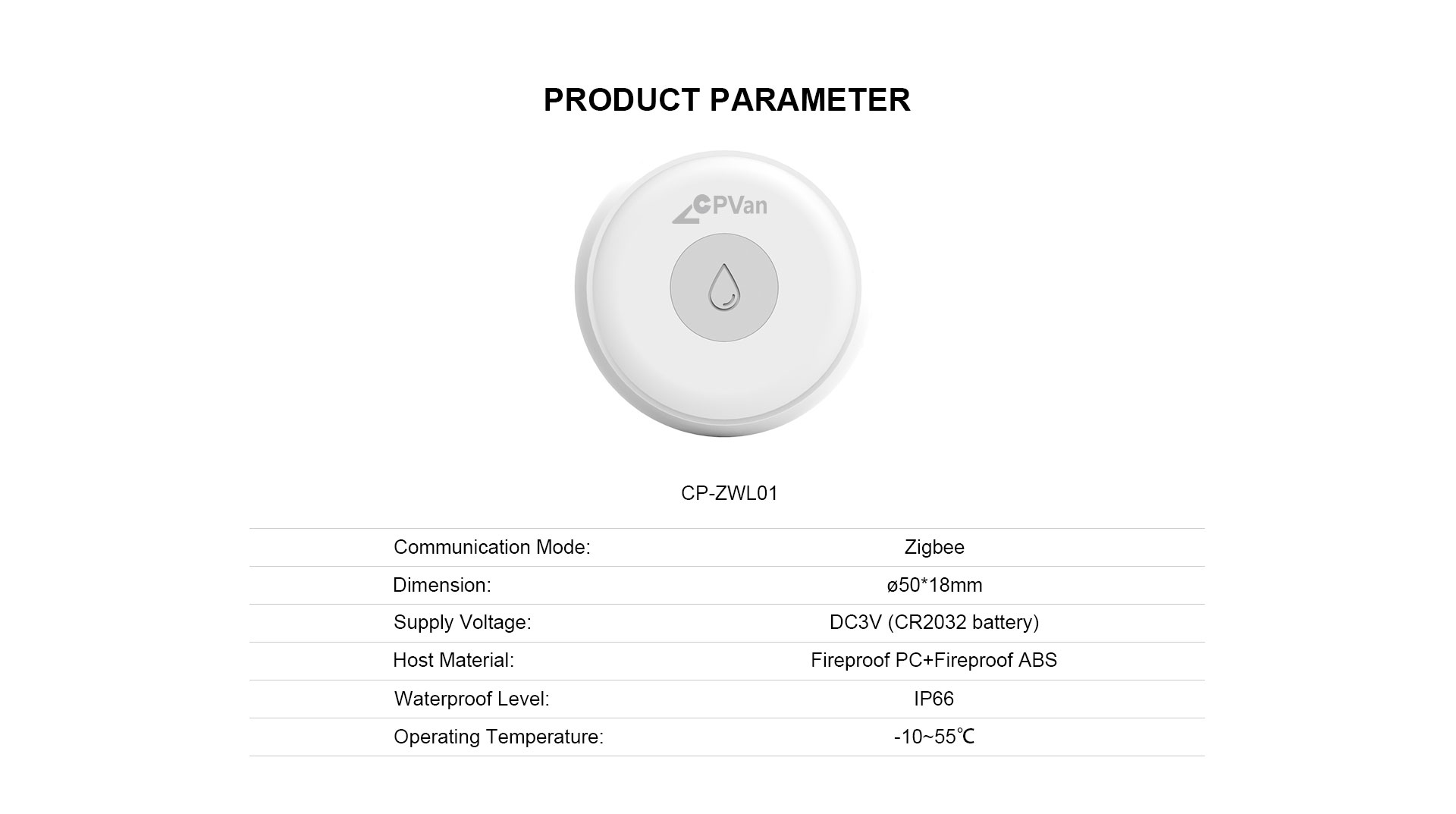 Wireless Water Leak Sensor