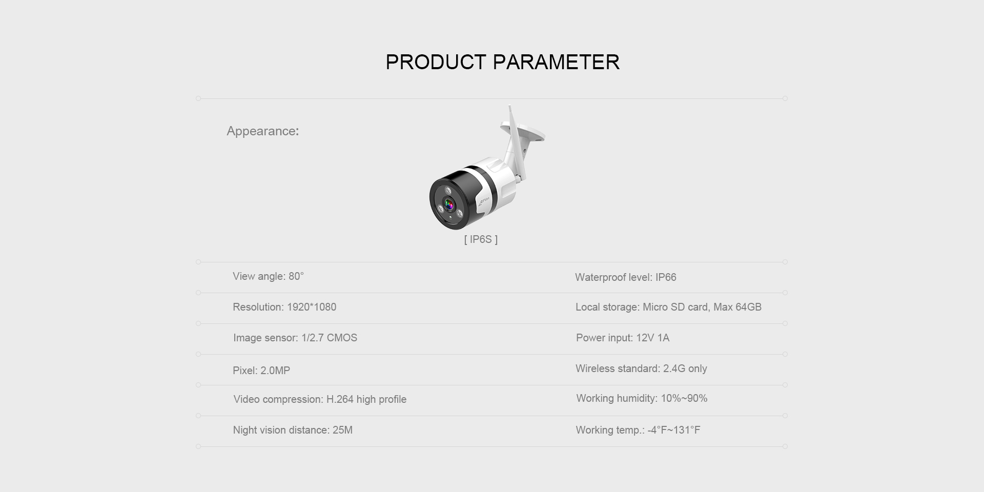 1080P Outdoor Bullet Camera
