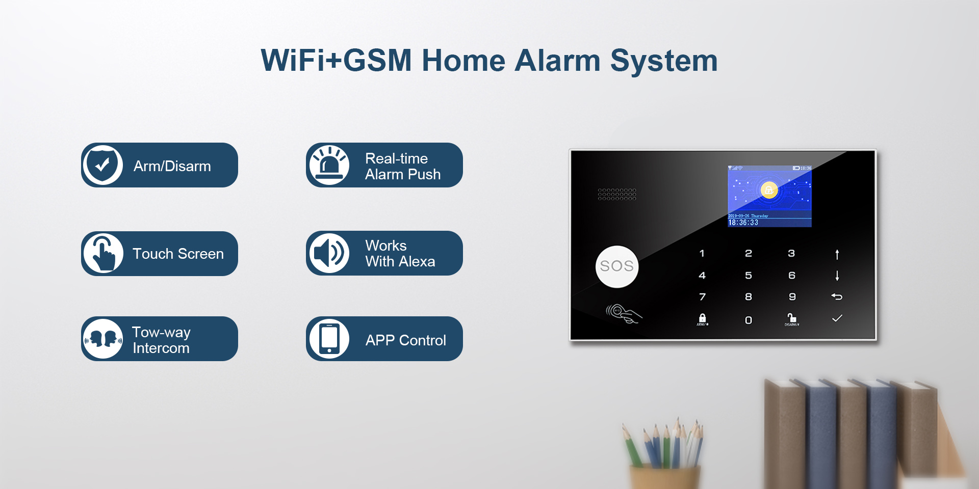 WiFi+GSM Alarm System