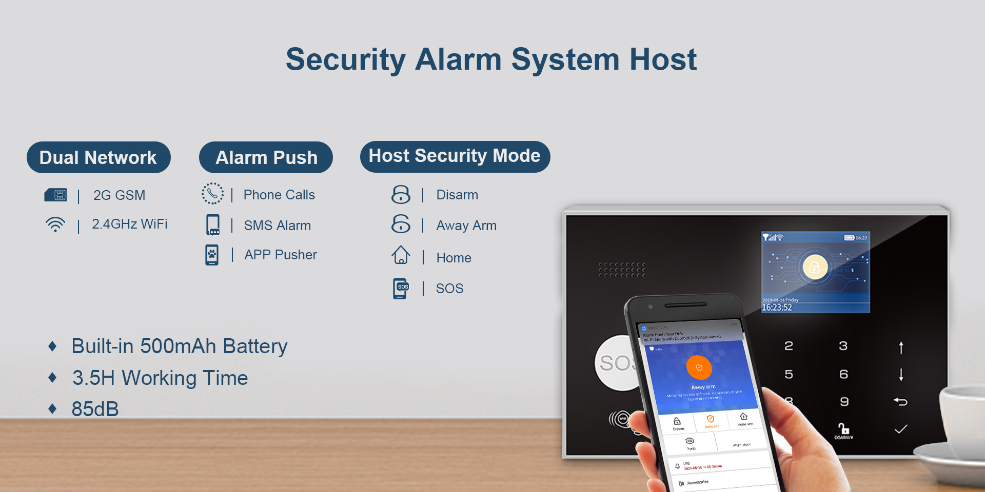 WiFi+GSM Alarm System