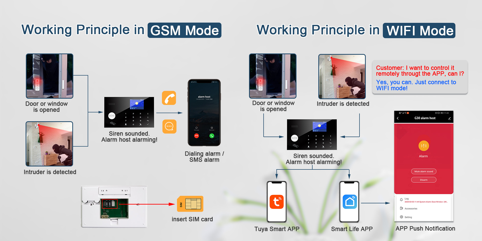 WiFi+GSM Alarm System