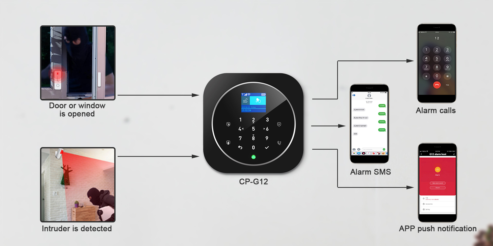 WiFi+GSM Alarm System