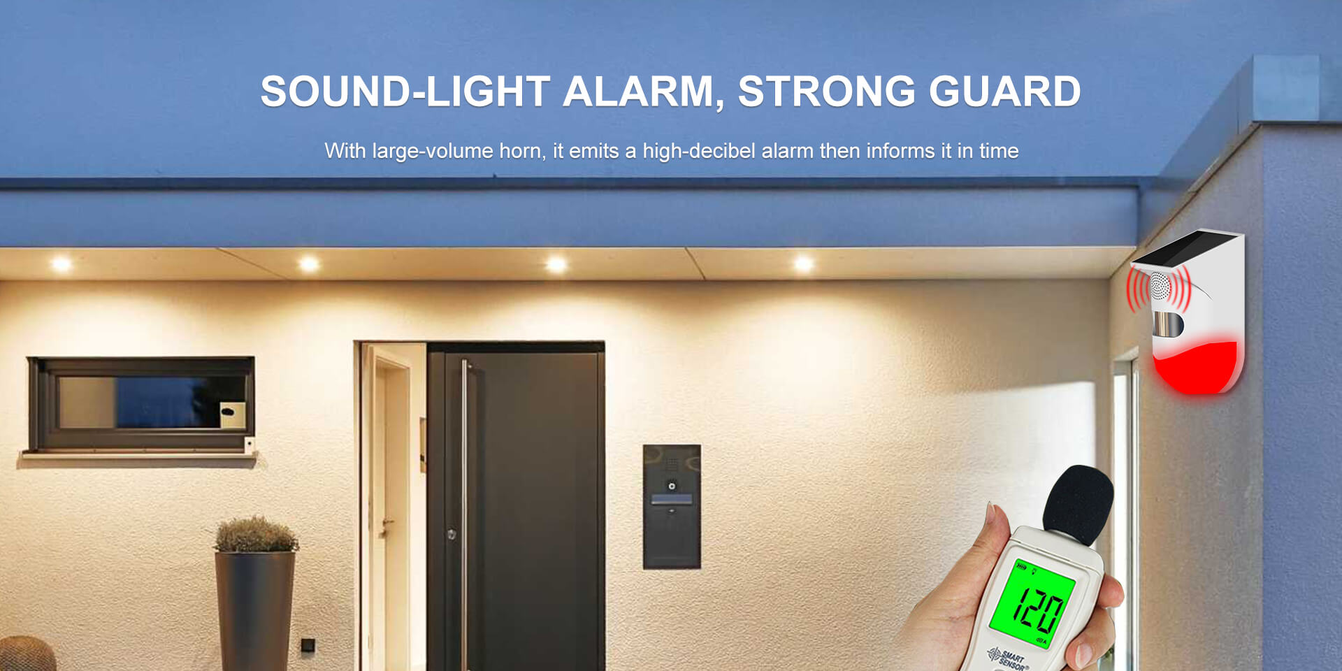 Smart Wifi Solar Infrared Alarm