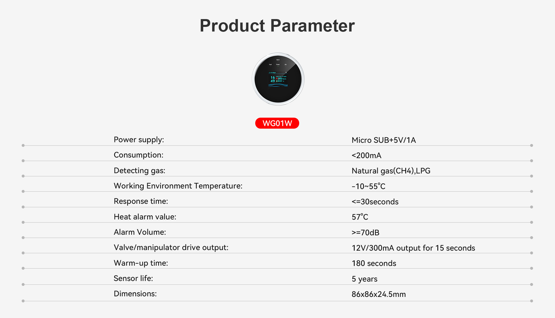 WIFI Gas Leak Detector