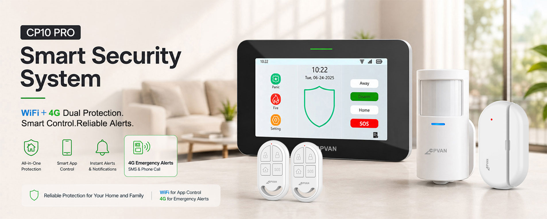4G+WIFI Security Alarm System