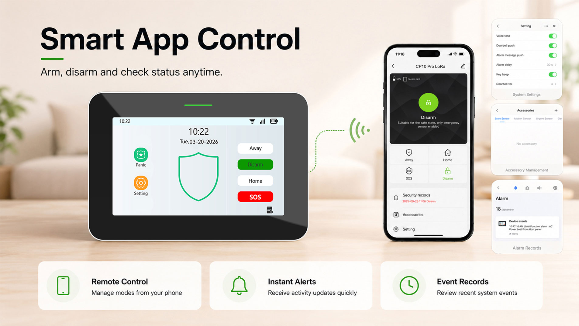 4G+WIFI Alarm System