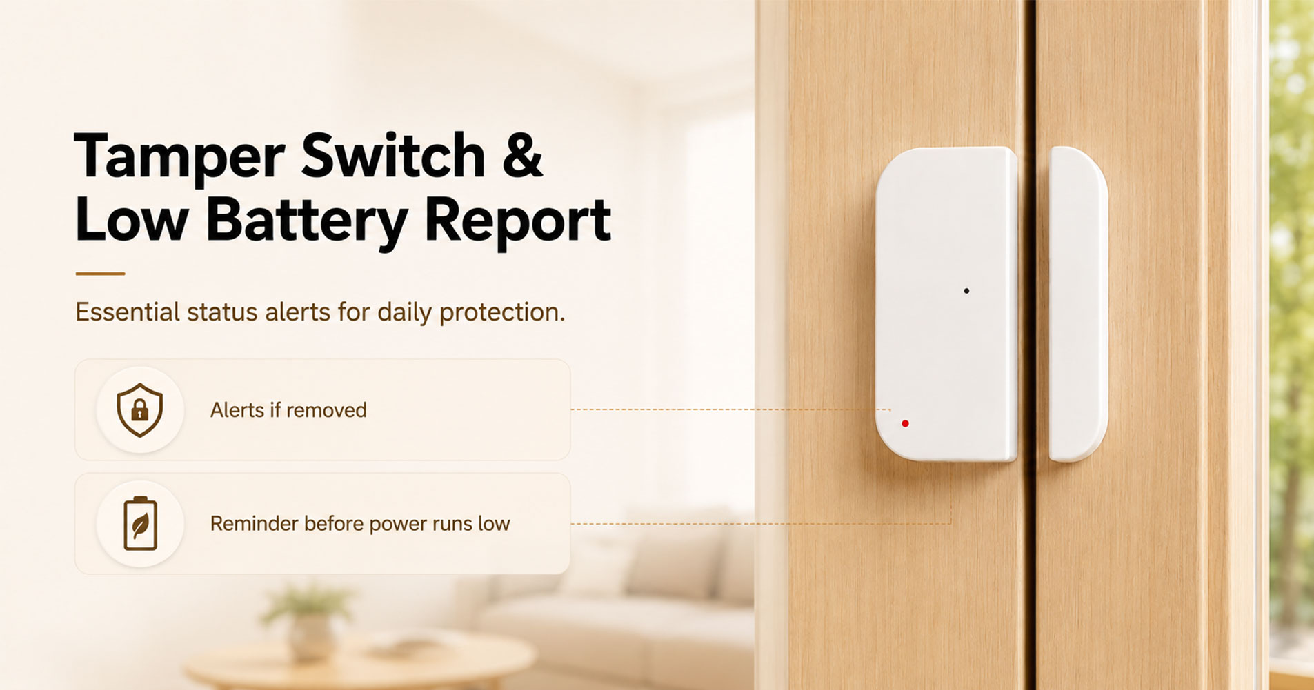 Door Sensor for CP10 Pro LoRa Alarm System