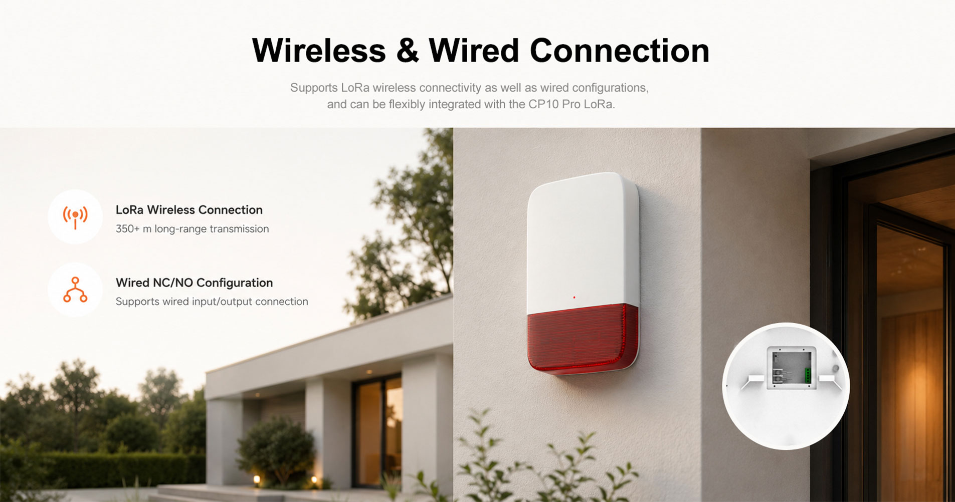 Wireless Outdoor Solar Siren-SN30-L