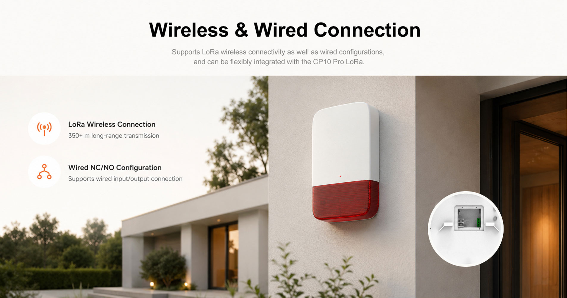 Wireless Outdoor Solar Siren-SN30-L