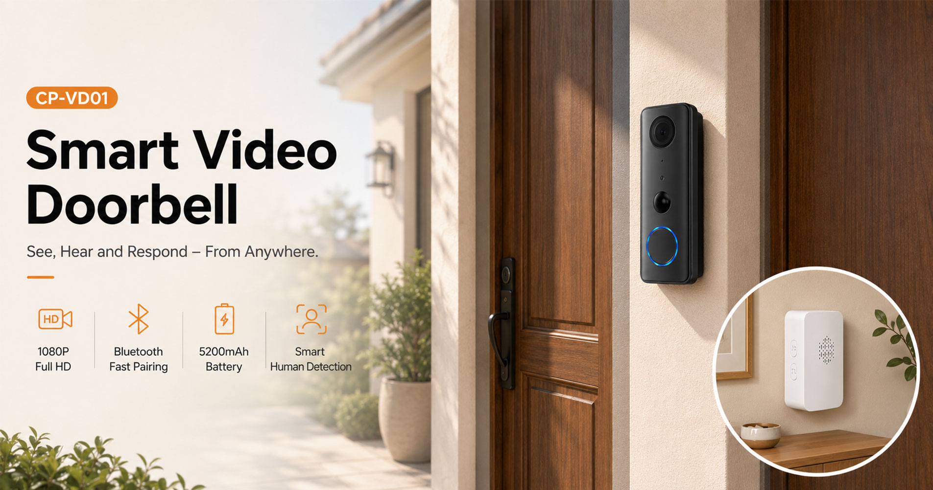 Smart WIFI Video Doorbell