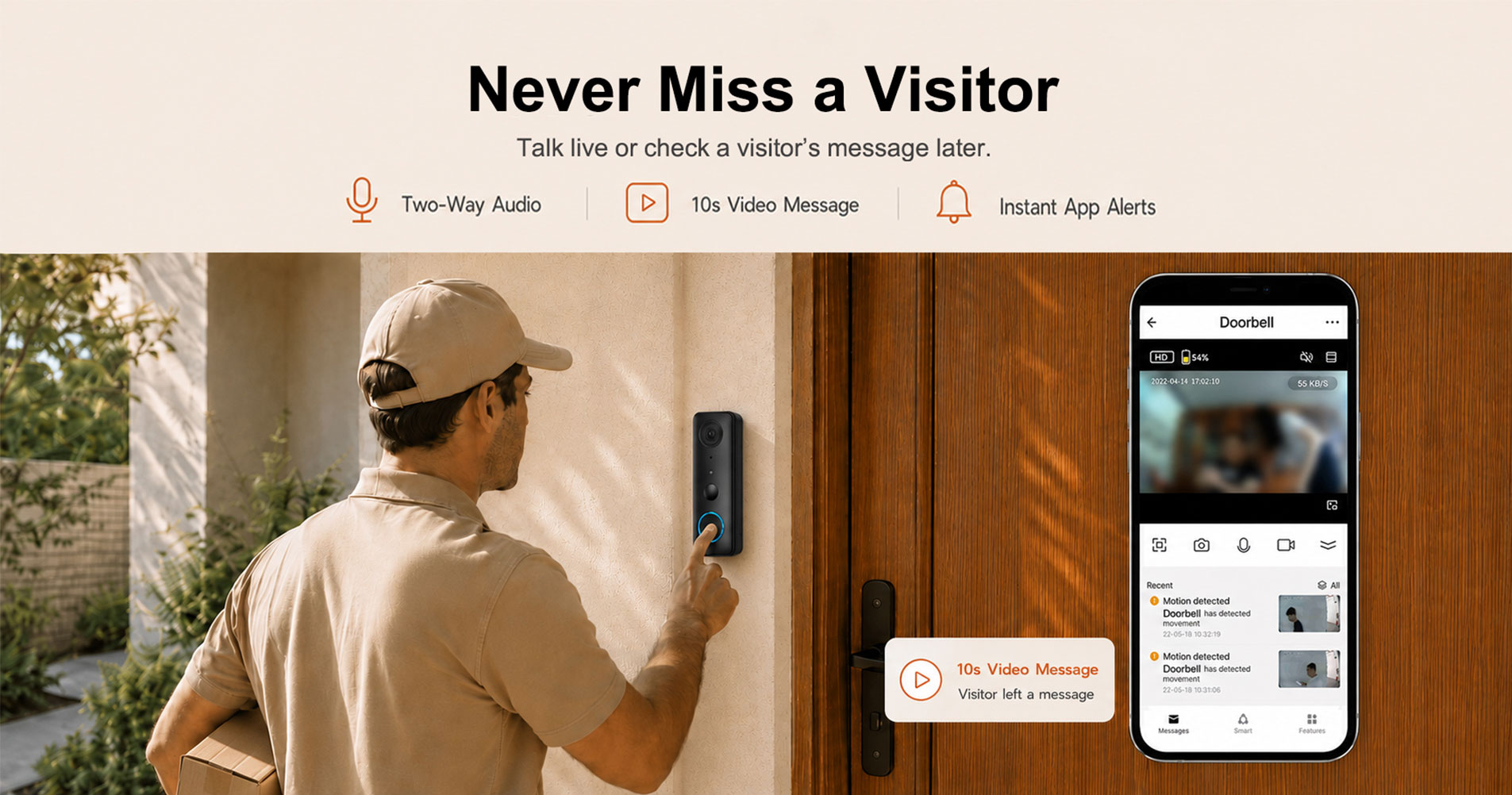 Smart WIFI Video Doorbell