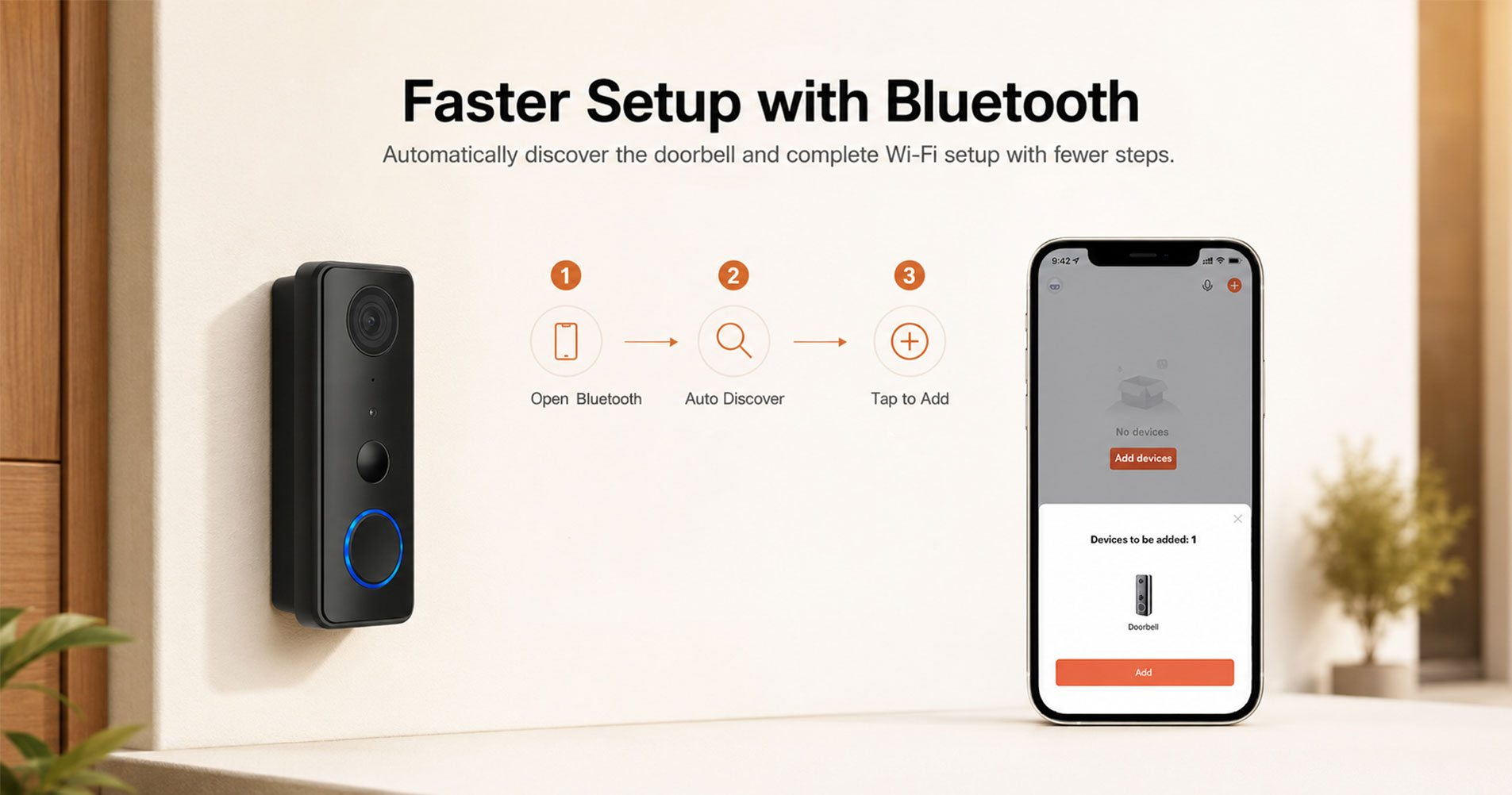 Smart WIFI Video Doorbell