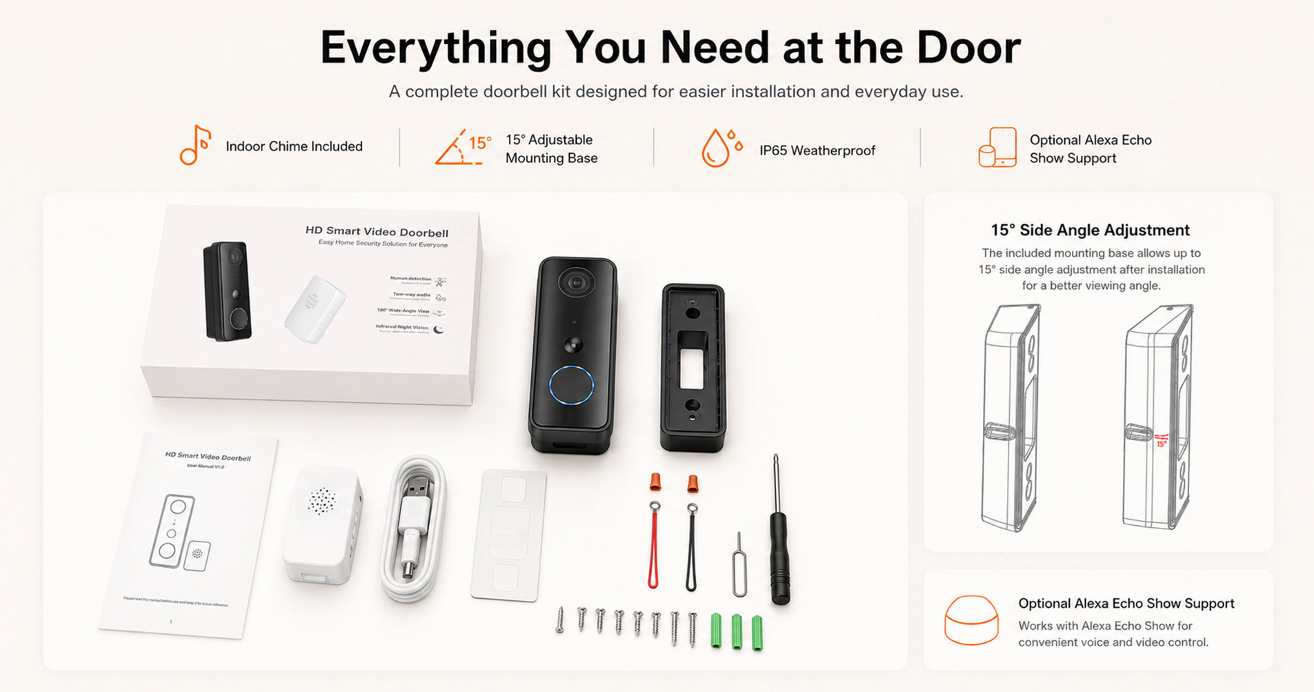 Smart WIFI Video Doorbell