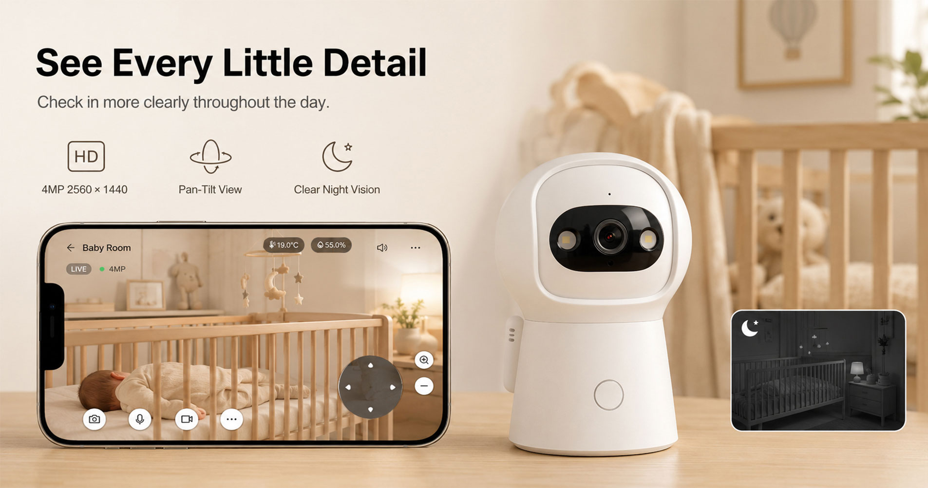 Baby Monitor WiFi Camera-CP-Y2