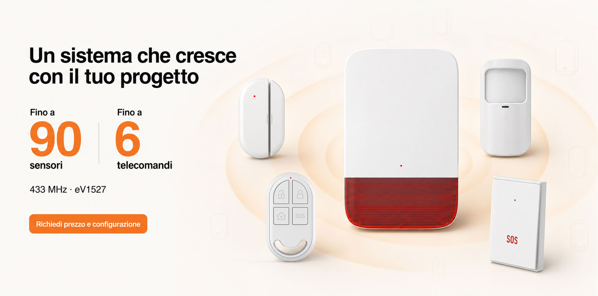 Sistema di allarme con sirena WiFi-SN30