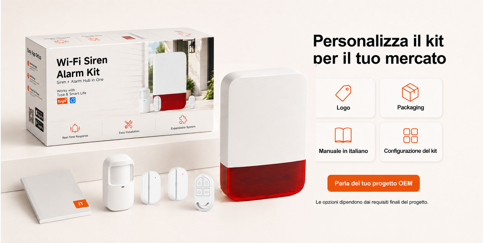 Sistema di allarme con sirena WiFi-SN30