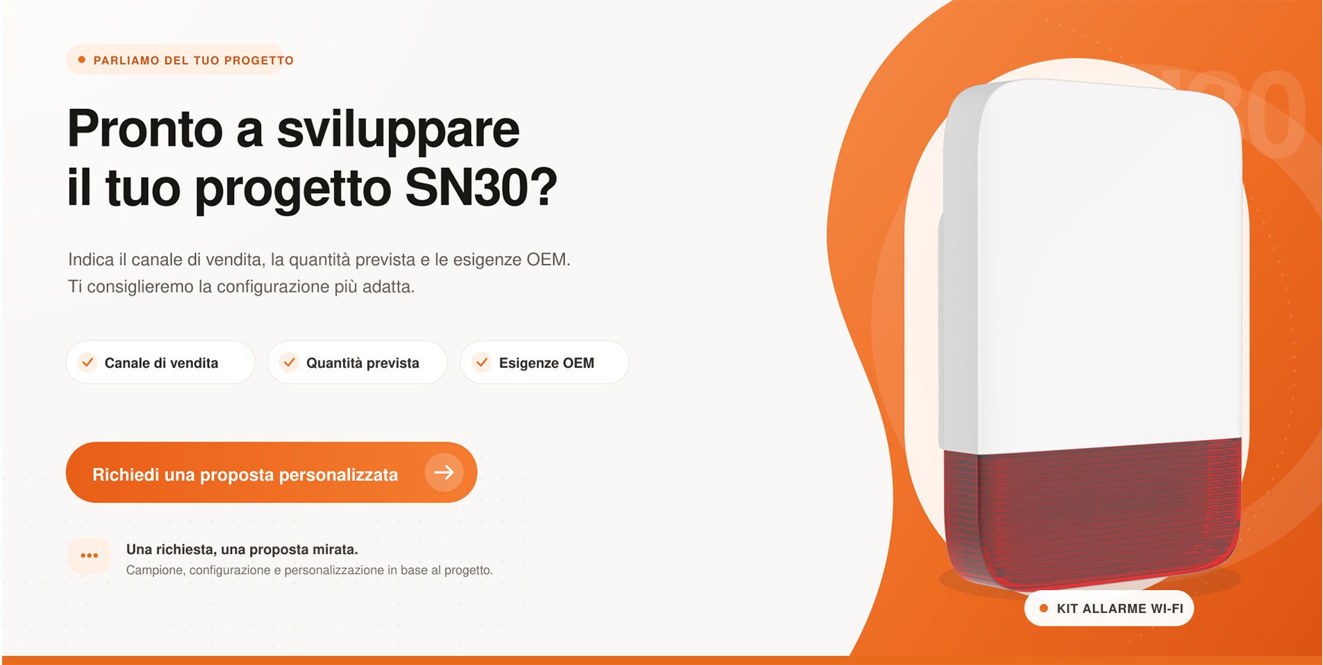 Sistema di allarme con sirena WiFi-SN30