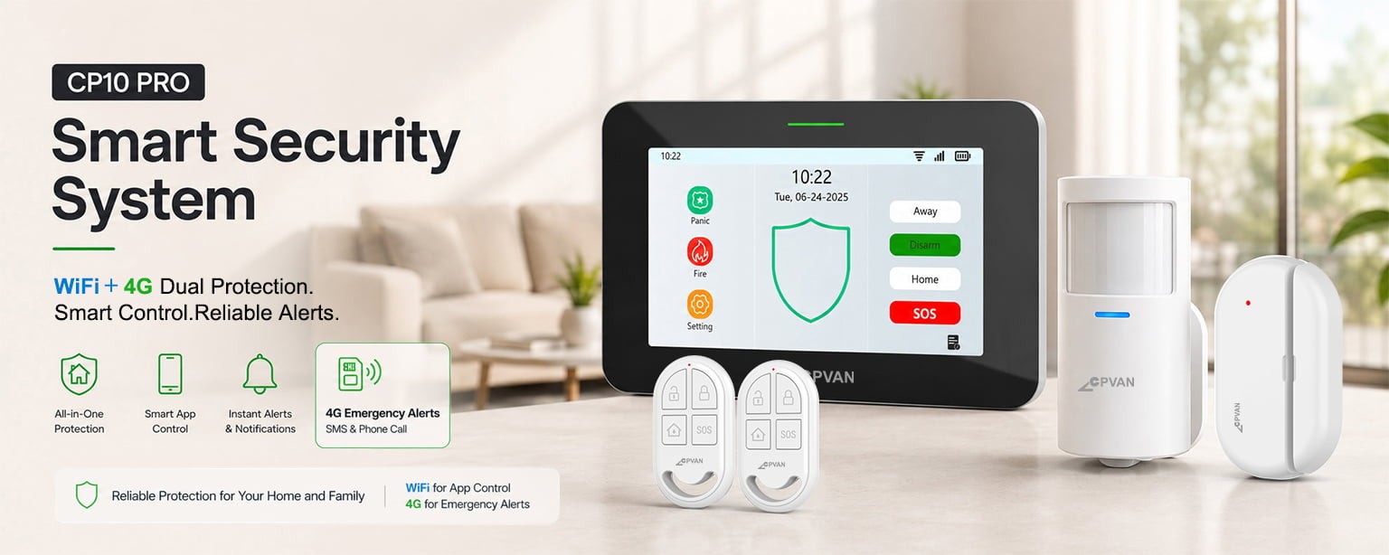 A New Standard in Smart Security: Introducing the CP10 PRO Security Kit—4G Voice and SMS Dual Alerts